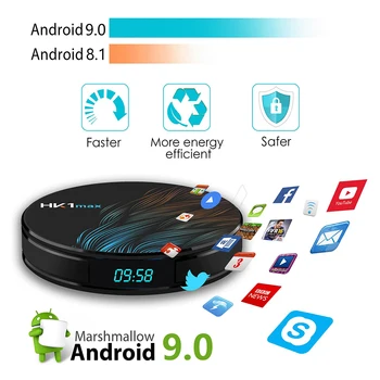 Mini Android 9.0 Smart TV Box RK3328 2G+16G Dual Belaidžio WiFi, 3D, 4K Tinklo Media Player 