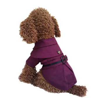 Aukštos Kokybės Šunų Drabužius šunelis Apsiaustu tranšėjos paltai striukės šuo rudens žiemos striukė šilta vilna+medvilnė pet drabužiai 5colors