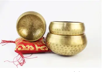 Tibeto Dainavimas bowl Dubenėlį Dekoratyvinis-sienos-patiekalai, Namo Apdaila Dekoratyvinės Sienų Patiekalų Tibeto Dainavimo Dubenėlį +Vertus, Klijuoti+pagalvėlė