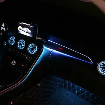 Atmosfera lengvųjų keleivinių apdaila led šviesos w205 Mercedes Benz C Klasė-2019 Co-pilotas, prietaisų skydelis, aplinkos šviesos juostelės