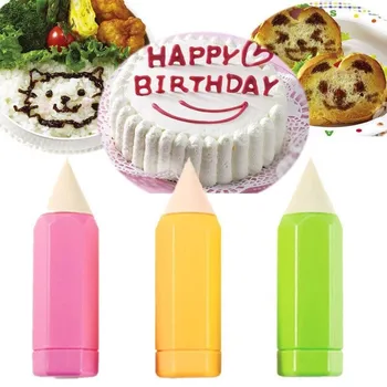 3pcs/set Kūrybos Tortas Tapybos Rašikliai Naujų Maisto produktų Pardavimą Sausainių Kepimo Rašyti Pen Padažas Vaikas 