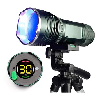 20W Nešiojamų Lauko Zoomable Naktį Žvejybos LED Žibintuvėlis 15W UV LED Žibintuvėlis Mėlyna/Geltona/Balta/UV Šviesos Įkrovimo Lemputė