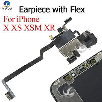 Originalus iPhone X XS XSM XR Max XSMax Ausinės ausinė Garsiakalbis Su Artumo Jutiklis Flex Kabelis Garso Imtuvas Pakeitimo