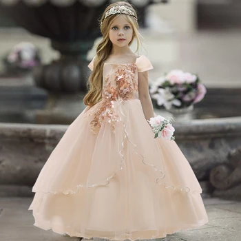 2021 Paauglių mergaičių Vestuvių Suknelė Baby Girl Dress Ceremonija Elegantiškas Vaikų Šalis Suknelė, Kostiumas Cid Drabužius 14 10 12 Y Vestidos