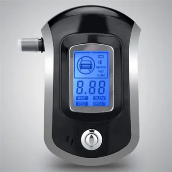 Profesionalus Skaitmeninės Breathalyzer Alkoholio Testeris 5 Vnt Kandikliai Kvėpavimas Analizatorius su Dideliais Skaitmeninis LCD Ekranas Lašas Laivybos
