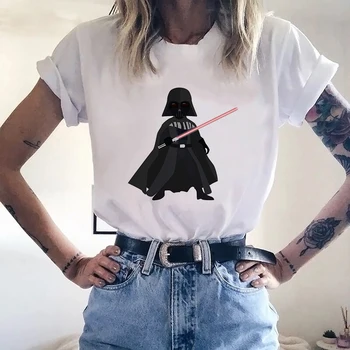 Star Wars Marškinėliai Darth Vader Grafinis Tee Marškinėliai Harajuku Unisex Marškinėlius Dropship