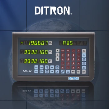 3 Kryptis D60 Ditron Dro Skaitmeninio Skaitymo Magnetinio Masto Rinkinys, 3pcs Magnetinio Masto DRO 0-1100mm už Mil/tekinimo Staklės
