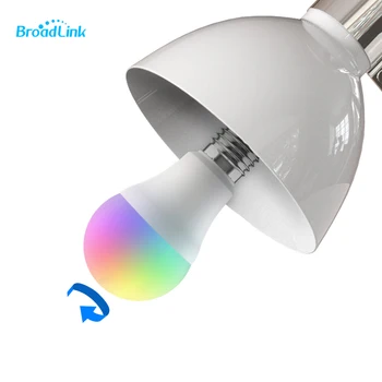 BroadLink LB27 Smart Lemputė Wifi Efektyvumo Kontroliuojamos Led Spalvinga Smart Pritemdomi LED Light Bulb su 