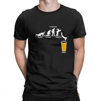 Vyras Savaitę Amatų Alaus T Shirts Vyras Girtas Tee Alkoholio Vartojimo Drabužius Juokingas Humoro Grafinis Trumpomis Rankovėmis T-Shirt Streetwear