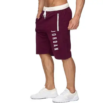 Jordanija-pantalones cortos de culturismo para hombre, ropa deportiva transpirable de secado rpido, para gimnasio, Verano