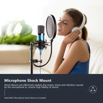 Neewer Universalus Mikrofonas Shock Mount Turėtojas Įrašą Anti Vibracija Pakabos Didelės Izoliacijos Studija Kondensatoriaus Mikrofonas