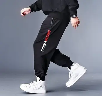 7XL 6XL XXXXL Plius Dydis Vyrų Pavasarį Spausdinti Streetwear 2020 Haremas Pants Mens Koliažas Atsitiktinis Hip-Hop Sweatpants Vyrų Kelnės