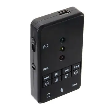 7.1 Kanalo Išorės USB2.0 Garso plokštė su 3,5 mm Ausinių Mic 3D Audio Adapteris