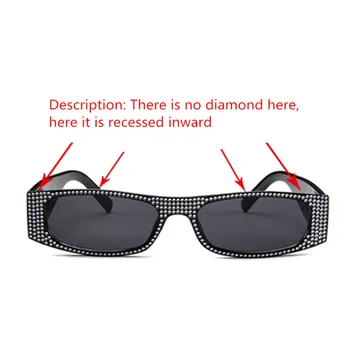 ZXRCYYL Mažas kvadratas akiniai nuo saulės moterims imitacija deimantų dainuojama lasses Retro vakaras akinius kryžiaus mados UV400 akiniai nuo saulės