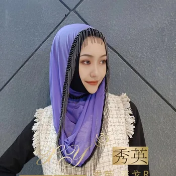 Nešioti paprasto modalinis Musulmonų šalikas moterims hijab kutas