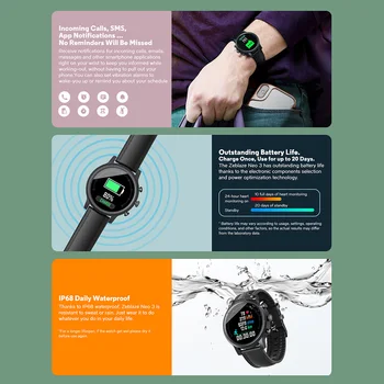2020 Naujas Zeblaze NEO 3 Stilingas Smart Žiūrėti IP67 Vandens ir Dulkių Įrodymas Smartwatch 20 Dienų Baterija Health & Fitness Tracker