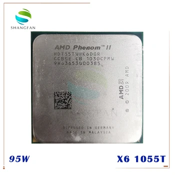 AMD Phenom X6 1055T X6-1055T 2.8 GHz Six-Core CPU Procesorius HDT55TWFK6DGR 95W Socket AM3 938pin