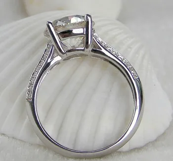 3Ct Gamyklos Pardavimo Lakuotais Deimantų Vestuvinis Žiedas Platinum 950 Papuošalų Vestuvių Žiedas