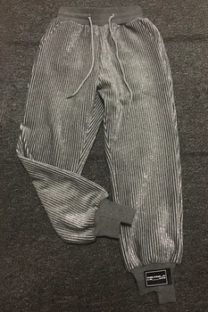 Bling Atsitiktinis Haremo Kelnės Kelnės Moteris Rudens-Žiemos Dizaineris Prabanga Sweatpants Harajuku Kpop korėjos Stiliaus