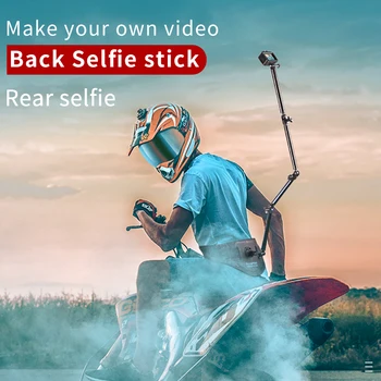 Nešiojami Diržo Juostos Atgal Baras Monopodzie Mount Bracket GoPro Hero 5 6 7 8 9 Max Insta360 ONE X R Yi 4K+Selfie Stick Adapteris