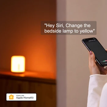 Xiaomi Mijia Naktį, Šviesos, 2 Smart Lentelė LED Naktiniai staleliai, Lempa Spalvinga 400 Liumenų Bluetooth WiFi Touch Control 