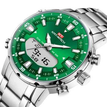 2020 Wach Laikrodžiai Mens Top Brand Prabanga Žaliosios Mados Chronograph Vyrų Sporto Vandeniui Visų Plieno Kvarcinis Laikrodis Relogio Masculino
