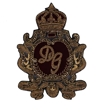 1piece Senovinių Karališkosios Indijos Šilko Emblemos Karūna Bičių Emblemos Aplikacijos Nauja Lopai Kelnes Drabužius Dekoruoti