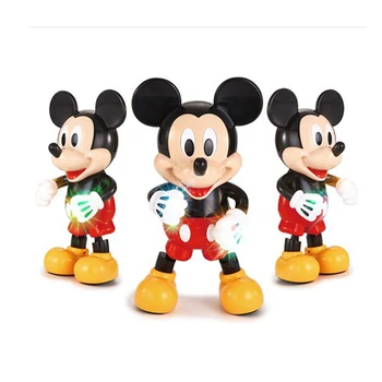 Originalus Disney Šokių Mickey Mouse Anime Duomenys Veiksmų Apakinti Muzikos Blizga Švietimo Elektroninių Vaikščioti Robotas Vaikams, Žaislai