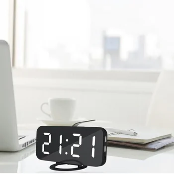 Skaitmeninis Laikrodis-Žadintuvas su Valdymo Balsu su daug Ekranas, Elektroninis Laikrodis, Kalendorius, Namo Apdaila, Šviesos Laikrodis