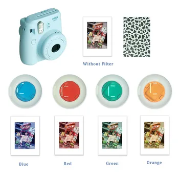 9-in-1Camera Krepšys, Dirželis per Petį Filtro Rinkinys Mini Kamera Atveju PU Krepšys Fujifilm Instax Mini Mini 9 8 Momentinių Kino Kameros