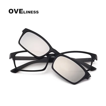 Optiniai Akiniai Poliarizuoti Magnetinio Įrašo apie Trumparegystė Akinių Receptą, akinių rėmeliai vyrų, moterų Magnetas akiniai nuo saulės Akiniai
