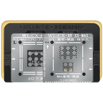 WL Viršutinė ir Apatinė Integruota BAZĘ IR NAND BGA Reballing Trafaretas už A6 A7 A8 A9 A10 A11 A12