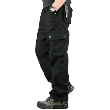 Vyriški Karinės Armijos Kovos Kelnių Apačios Dirbti Sporto Krovinių Kelnės Multi Kišenės