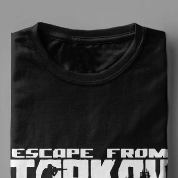Pabėgti Nuo Tarkov Logo Marškinėliai Vyrams Priemoka Medvilnės Atsitiktinis Topai Marškinėliai Laimingų Naujųjų Metų Išgyvenimo Shooter Žaidimas Tshirts Camisas