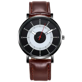 Vyriški Žiūrėti Ultra-Plonas Šviesos Laikrodžiai Žmogus Berniukas Kvarcinis Laikrodis ant Riešo Odos Juosta Vyrų Mens Watch Relojes Hombre 2020 Modernos