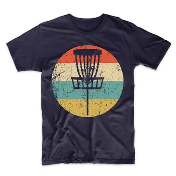Vyrų Disko Golfo Marškinėliai Retro Diskas Golfo Krepšelį Piktogramą T-Shirt 2020 Naują Atvykimo Prekės ženklo-Drabužių Mados Medvilnės Grafinis T Marškinėliai