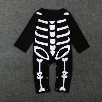 Baby Girl Berniukas Rompers Žavinga Infantil ilgomis Rankovėmis Jumpsuits Specialios Skeletas Drabužius Helovinas Kostiumas Vaikams Baby Produkto DS40