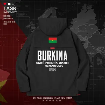 Burkina Faso ĮBP Burkinabe vyrų striukė su gobtuvu tautos vėliava chaquetas hombre kailio drabužių vyrams švarkelis top rudens drabužiai