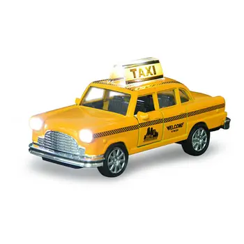 HOMMAT Modeliavimo 1:36 niujorko Geltonieji Taksi, Transporto priemonės Lydinio Diecast Žaislas Automobilio Modelio Surinkimo Dovana Automobilius, Žaislai Vaikams, Vaikai