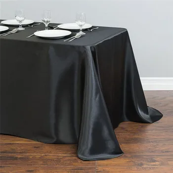 Nemokamas pristatymas vestuvių stalo danga/satin staltiesė už vestuves banketų dekoravimas/poliesterio tableclothes stalo dangtis