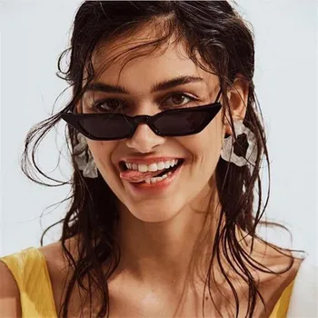ZXRCYYL akiniai nuo saulės moterims prekės ženklo dizainas 2021 naujas tendencijas Europoje, Amerikoje retro saulės akiniai lady cat eye akiniai spalvinga jūros