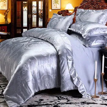 Europos patalynės komplektas žakardo prabanga dėmių lova nustatyti lova padengti pavasario lapo 4pcs/set Queen karalius antklodžių rinkinys apima lova patalyne,
