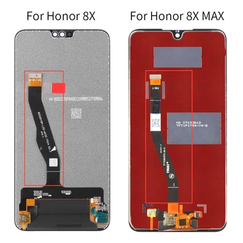 NAUJAS HUAWEI Honor 8X LCD Touch Garbę Peržiūrėti 10 Lite Stiklo plokštės Jutiklis Huawei Honor 8X MAX Ekranas Ekrano Rėmelis JSN L22