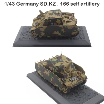 Reti ir ploni 1/43 Vokietija SD.KZ . 166 savarankiškai artilerijos Kolekcijos modelis lydinio produktus