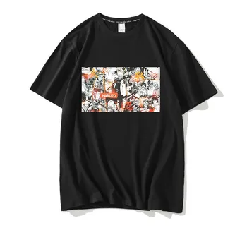 Naruto Sasuke Harajuku Vyras Viršuje Manga Spausdinti Cool Marškinėliai Vyrams Drabužius Vasarą Trumpomis Rankovėmis Karikatūros Marškinėlius Unisex Streetwear
