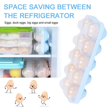 Virtuvės Įrankių laikymo dėžutė organizatorius Kiaušinių Laikiklis Dėklas Saugojimui Šaldytuve Šaldytuvas Kiaušinių Dėžutės Atveju Bako Plastikinio Stovo Šaldytuvas