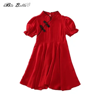 Sweety Mergaičių Suknelė Elegantiškas Baby Girl Drabužiai 4-9 Metų Amžiaus Kinų Tradicinio Stiliaus Naujųjų Metų Dizainas Mergina Suknelės