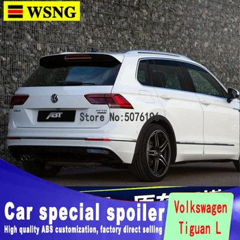 Aukštos Kokybės ABS Plastiko Automobilių Spoilerių Sparnai VW Tiguan L 2018 Dažytos Spalvos Aptakas Už Tiguan Galinis Stogo, Spoileriai