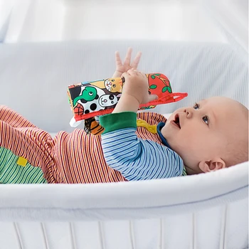 Naujas Kūdikis Minkštu Skudurėliu Knygų Rinkinys Istorija Knyga Naujagimiui 3D, Žaislai, Kūdikių Žaislas Pliušinis Mokymosi Gyvūnų Spalva 1 metai