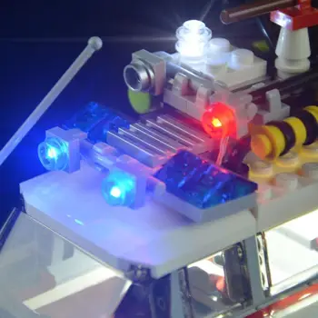 LED Light Up Kit Rinkinys lego lego 21108 Ghostbusters car ne plytos Nustatyti 21108 Ecto-1 apimti LEGO L7M6